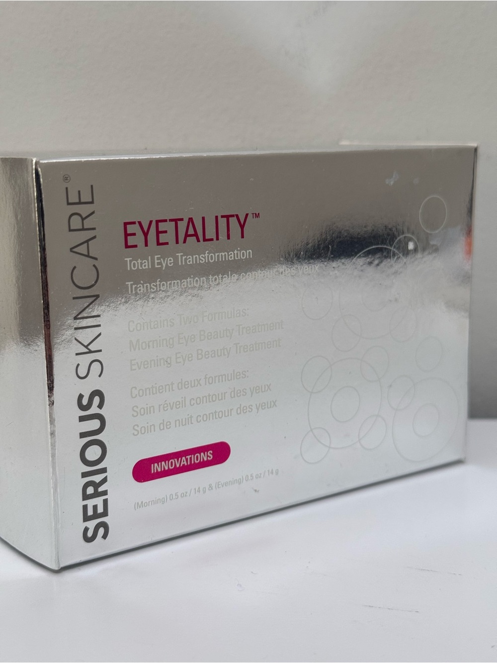 Serious Skincare Eyetality Eye Care Transformation Morning & Evening Cream New